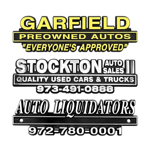 Stock Auto Nameplates
